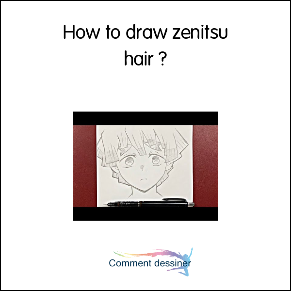 How to draw zenitsu hair